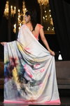 Mameraa Satin Mix Heavy Digital Print Satin Silk Sarees Catalog